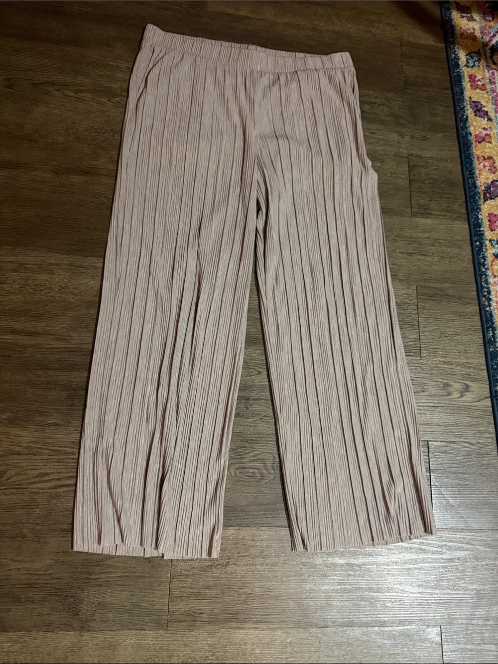 J. Jill Pleated Wide-Leg Pants - Dusty Rose